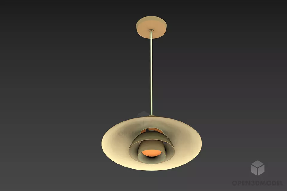 Crystal Square Shade Table Lamp 3d model