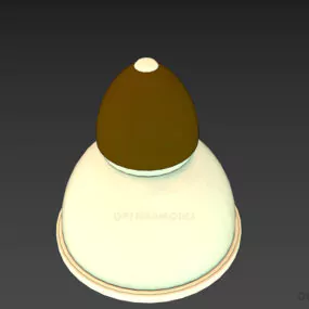 Aluminum Shade Industrial Lamp 3d model