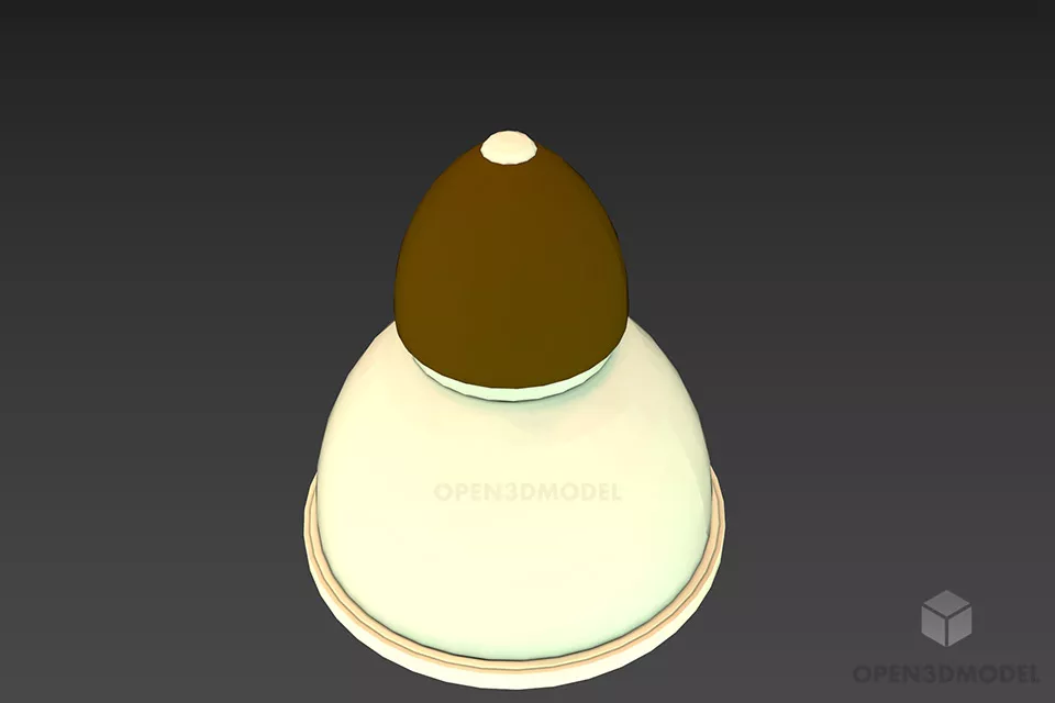 Simple Retro Pendant Lamp 3d model