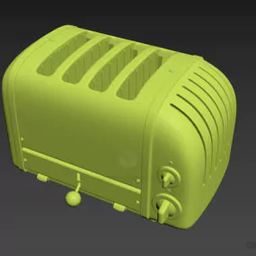 Steel Toaster Machine 3d model