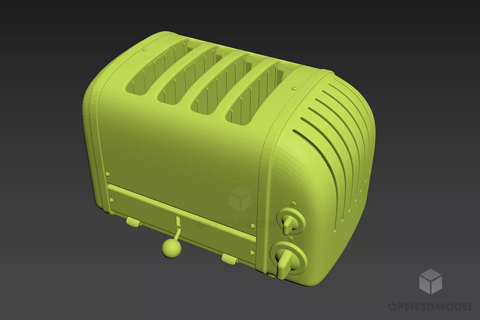 Steel Toaster Machine 3d model Steel Toaster Machine 3d model