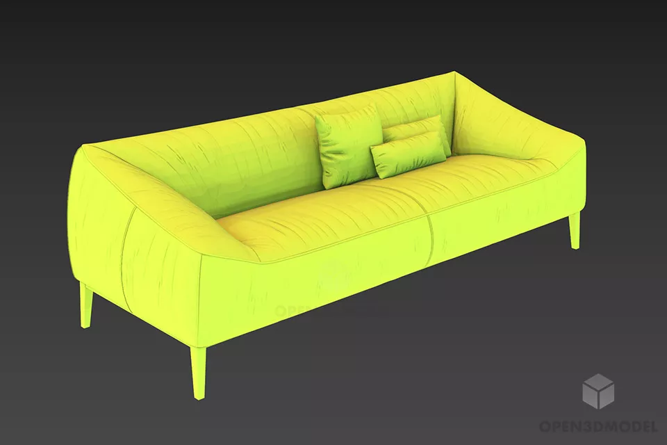 Modern Sofa Cappellini 3d model