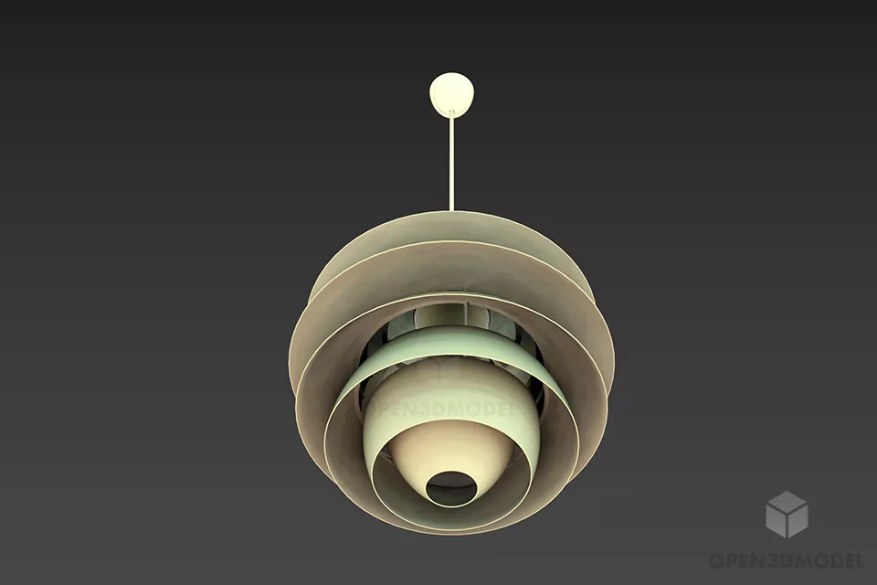 Low Floor Lamp Tripod Stand 3d model