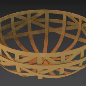 Plastic Basket, Kitchen Accessories 3d model
