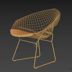 Coffee Wire Armchair 3d model