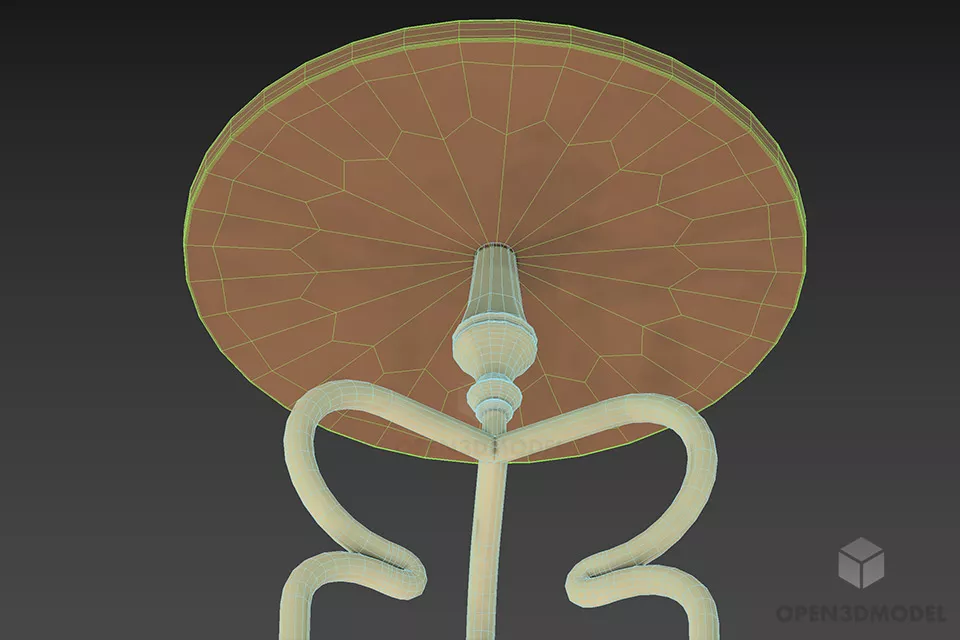 Boutique Coffee Table Millenios 3d model 2