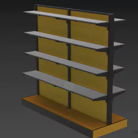 Display Rack For Market Product 3d model