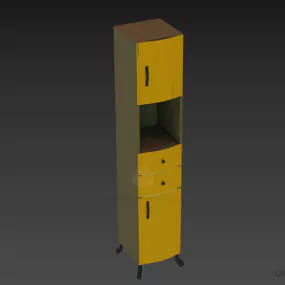 Tall Locker For Office 3d model