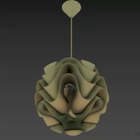 Modernism Pendant Lamp Klint, Flower Shade 3d model