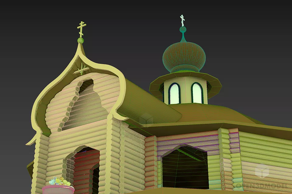 Russian Catholic Chapel Building 3d model 2