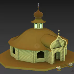 Russian Catholic Chapel Building 3d model