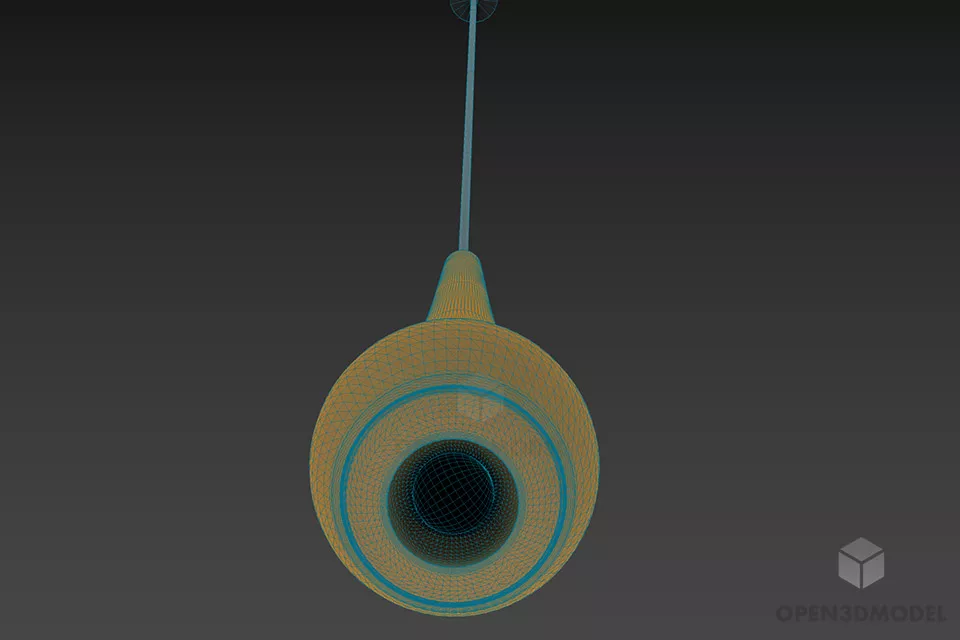 Lamp Furniture Axo, Drop Water Shade 3d model 2