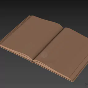 Lowpoly Book Open 3d model