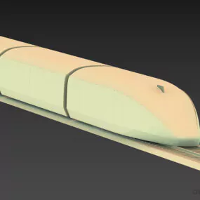 Speed Train Vehicle 3d model