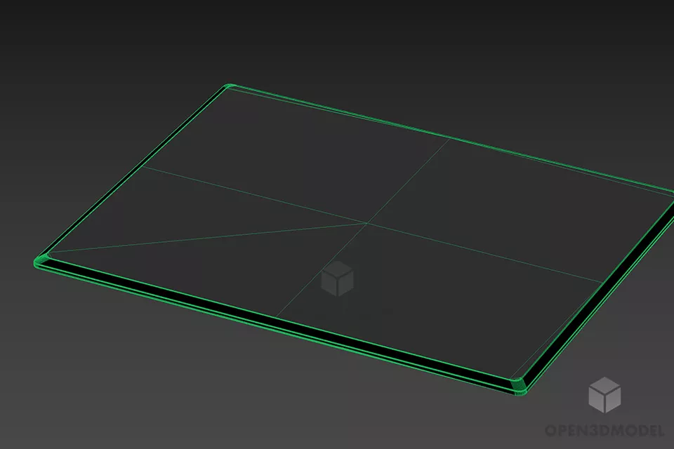 Gas Stove Black Surface 3d model 2