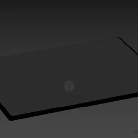 Gas Stove Black Surface 3d model