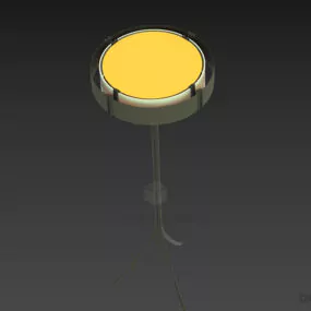Golden Ring Floor Lamp 3d model