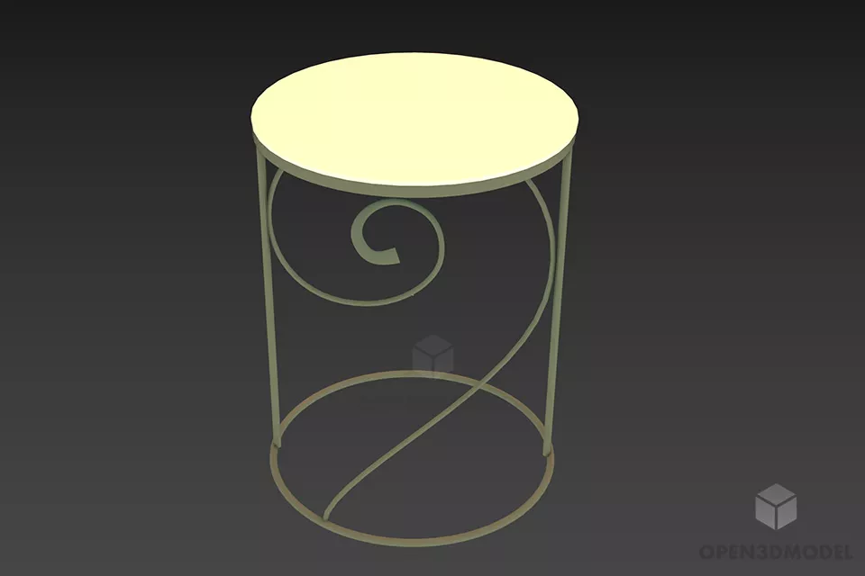 Dressing Table With Multiple Mirrors 3d model