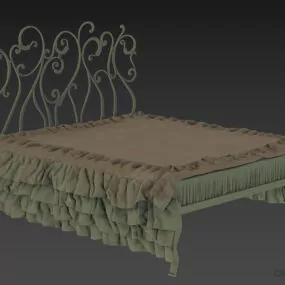 Wrought Iron Bed Klim 3d model