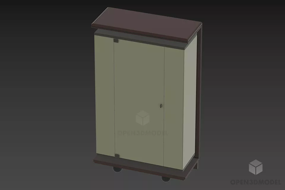 Magazine Wooden Rack With Books 3d model