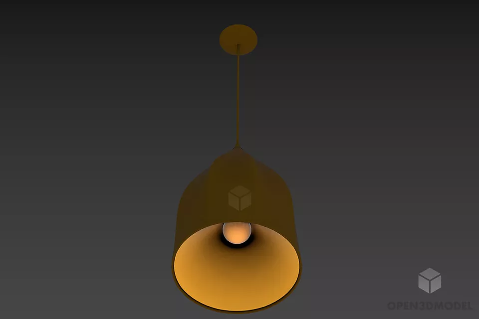 Pendant Lamp Retro Lamp Shade 3d model