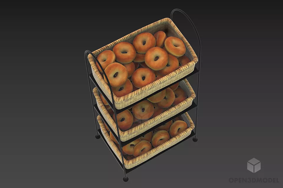Kidroom Rack For Book Storage 3d model