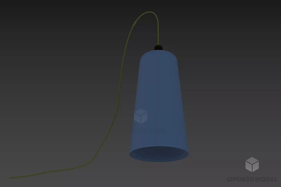 Pendant Lamp Wire Globe Shade 3d model