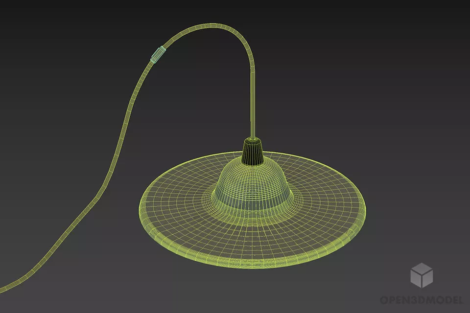 Reading Table Lamp With Round Stand 3d model