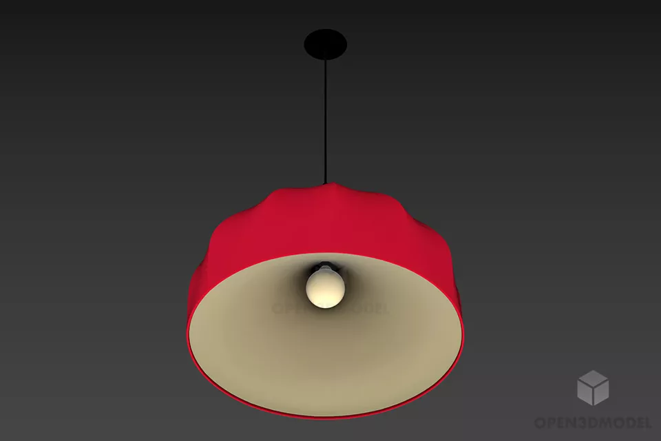 Pendant Lamp Fabbian With Multiple Shade 3d model