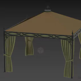 Outdoor Canopy, Textile Pavilion 3d model