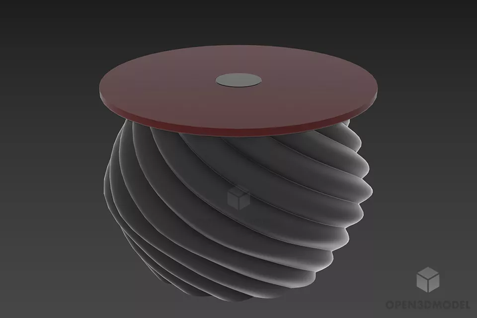 Reading Lamp With Foldable Arm 3d model