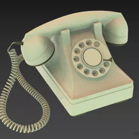 Vintage Phone, Rotary Phone 3d model