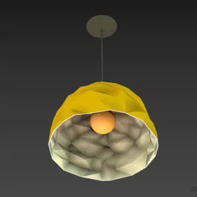 Pendant Lamp Polygon Shade 3d model