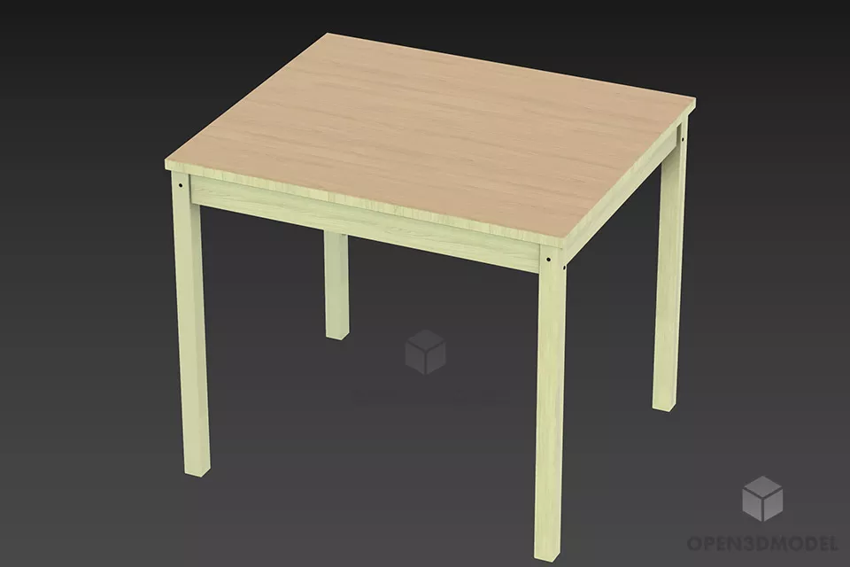 Bedside Stool 3d model