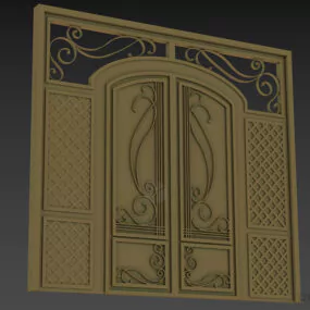 Brass Iron Gate 3d model