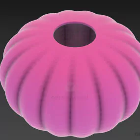 Vase Glass, Purple Glass 3d model