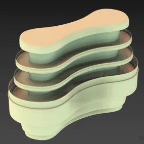Shop Counter Shelf 3d model