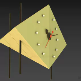 Triangle Clock Vitra 3d model