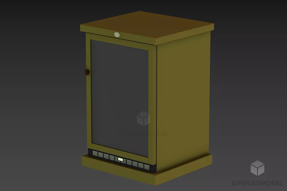 Torchere Lamp With Plastic Shade 3d model