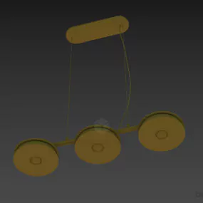 Pendant Lamp Luster Ideal, Three Shades 3d model
