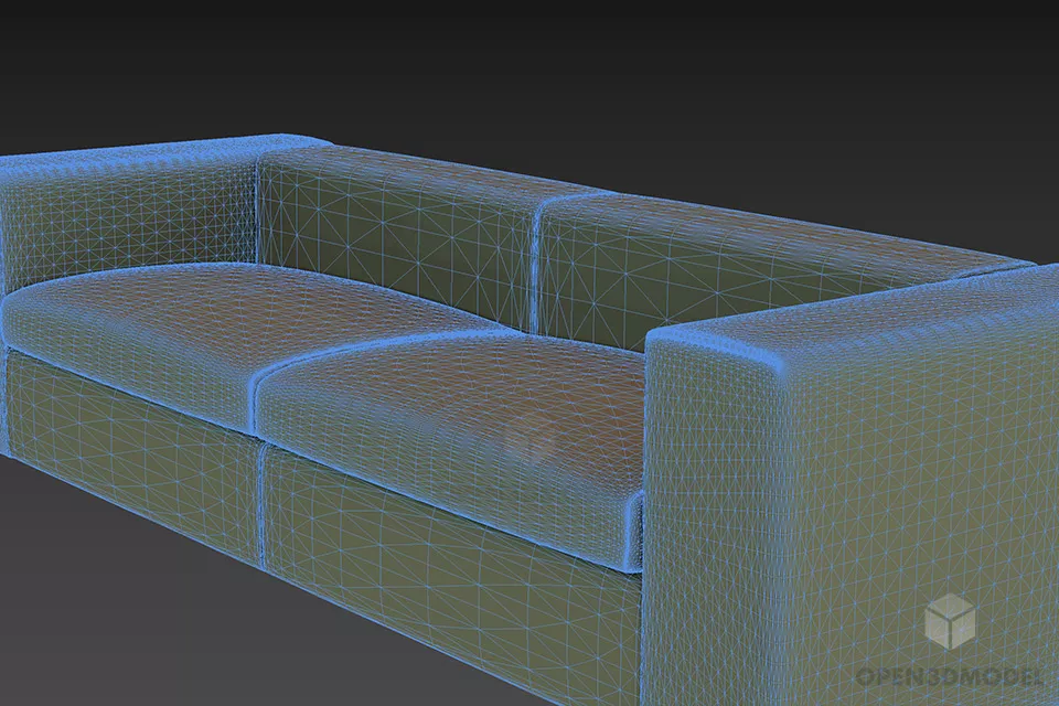 Modern Sofa Cappellini 3d model 2