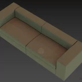 Modern Sofa Cappellini 3d model