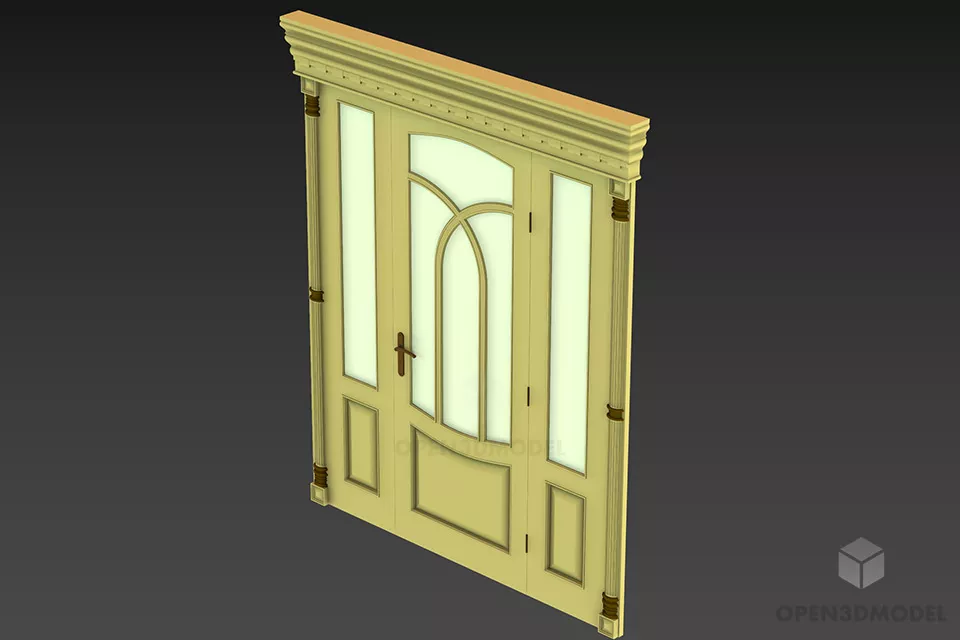 Curved Top Frame, Curved Fence 3d model