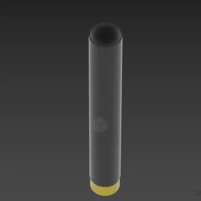 Red Glass Vase, Cylinder Vase 3d model