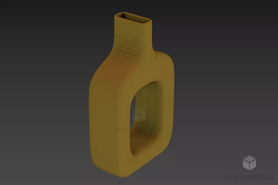 Vase With Circular Shapes Textures 3d model