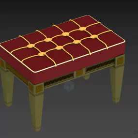 Boutique Seat Turry 3d model