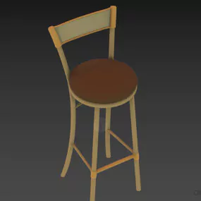 High Chair For Bar 3d model