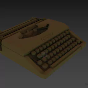 Classic Typewriter 3d model