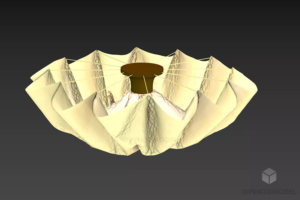 Pendant Lamp Fabbian With Multiple Shade 3d model