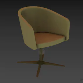 Office Leather Armchair Bener 3d model